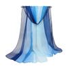 145*50cm Gradient Fashion Chiffon Scarf Women's Long Wraps and Shawls Lady Spring Autumn Scarves Bandana Hijab Stoles