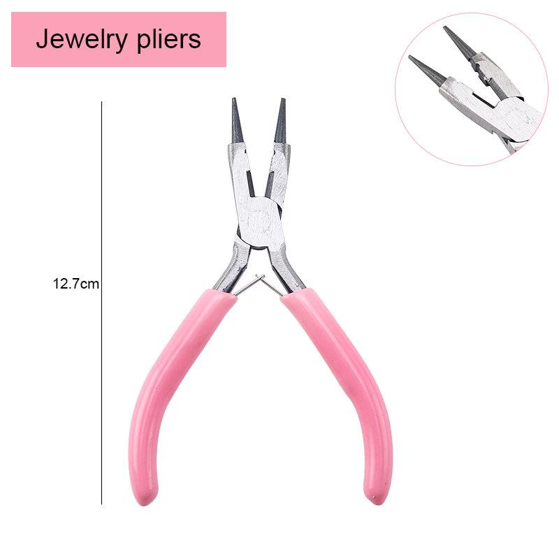 Jewelry Making Pliers Tools with Needle Nose Pliers/Chain Nose Pliers/ Round Nose Pliers and Wire Cutter for Jewelry Repair