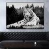 Wall Art Office Motivational Poster Tiger Canvas Painting Mentality Is Everything Printed Poster Artwork Home Decoration Living Room
