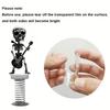 Skull Spring Car Rocking Skull Figurine Acrylic Swaying Skeleton Dashboard Decor