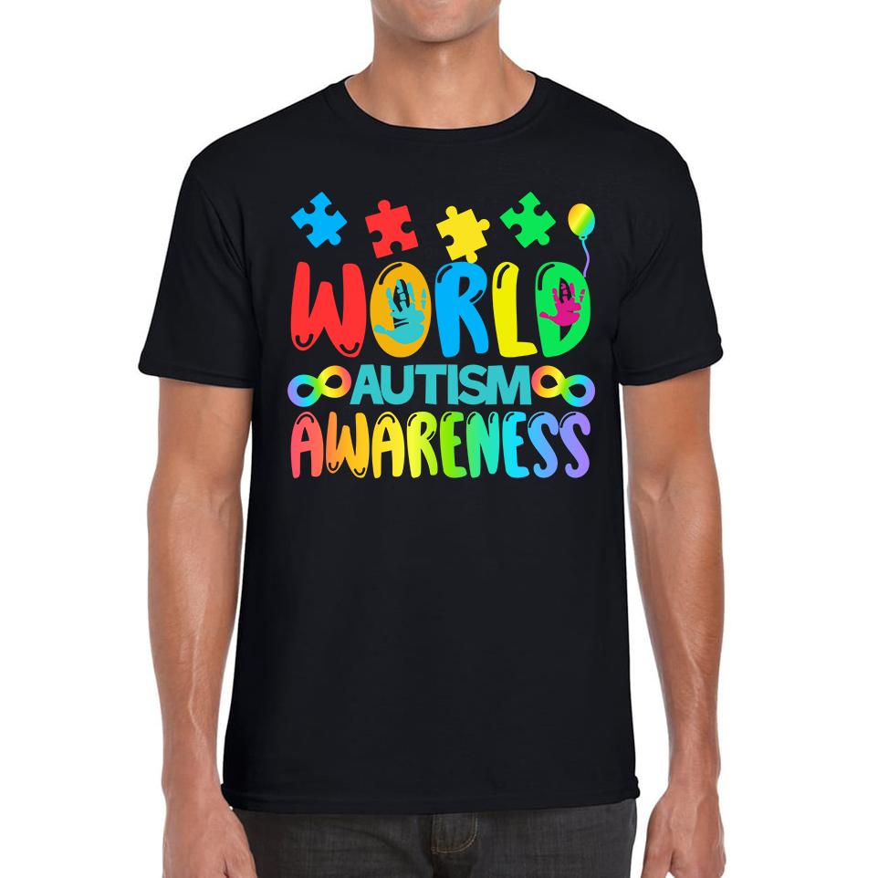 World Autism Awareness Day Unisex Mens T Shirt Womens Tops Tees XL