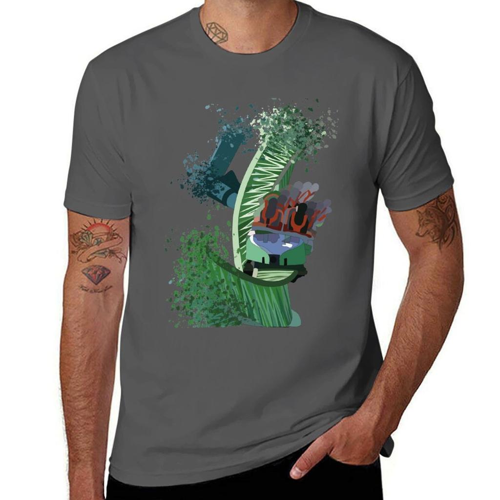 Kingda Ka Six Flags Rollercoaster Paint Splash Tshirt Urban Style Casual Short Sleeve Top