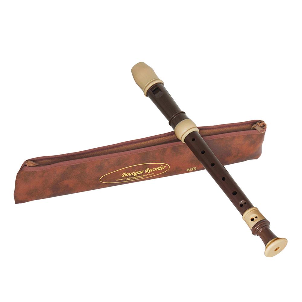 IRIN ABS Descant Recorder 8 Hole Baroque   Recorders Instrument Detachable with Finger Rest and Carrying Bag Classroom Wind Musical Instruments Co