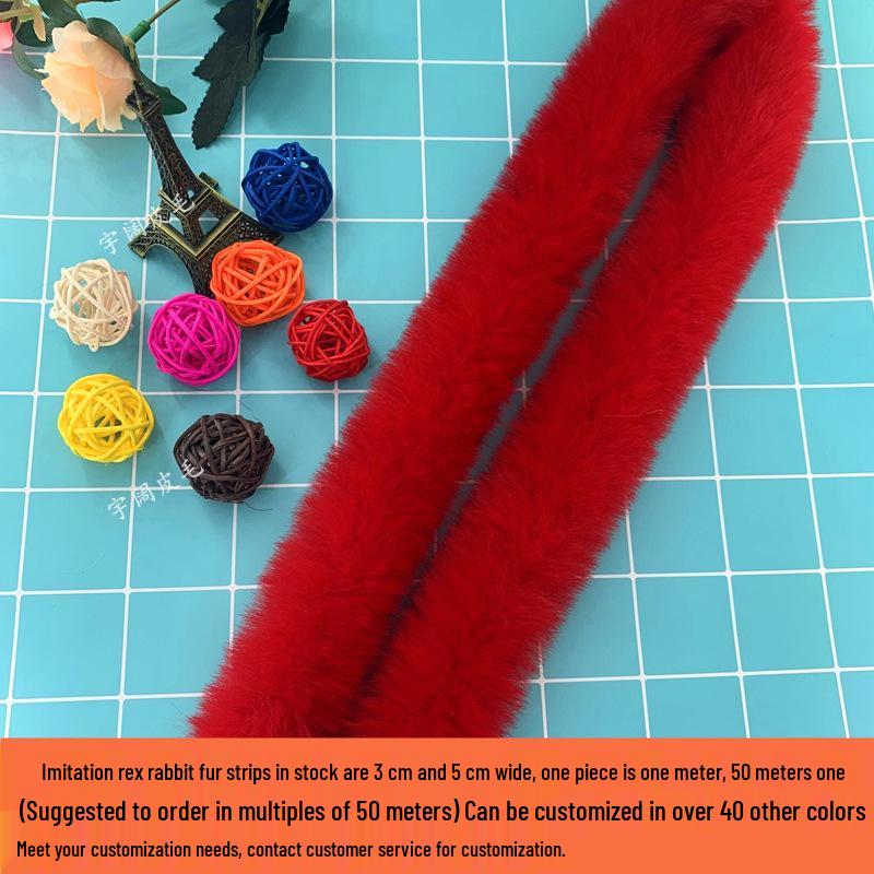 Imitation Rabbit and Mink Fur Strips: Autumn/Winter Cheongsam Accessories, Cuffs, Cape Trim