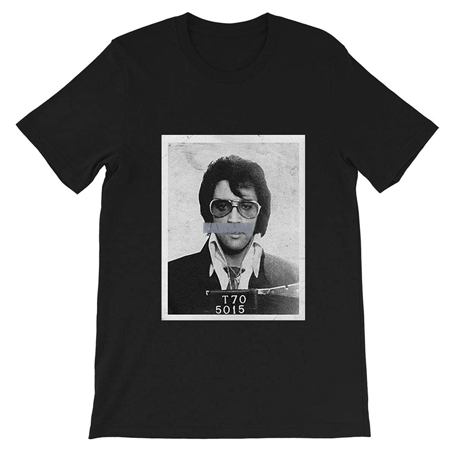 

ElvisPresley Mugshot Poster Rock and roll Singer Actor Fan Funny Gift for Men Women Girls Unisex TShirt S