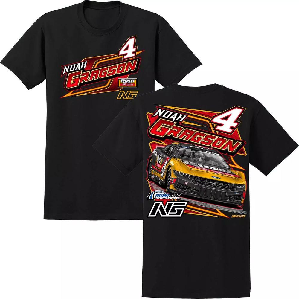 

Noah Gragson 2025 Rush Truck Centers #4 Black Car T-Shirt 3XL