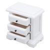1:12 Scale   Night Stand Birch Wood 3 Drawers    Ature   Bedside Table for Home Decor