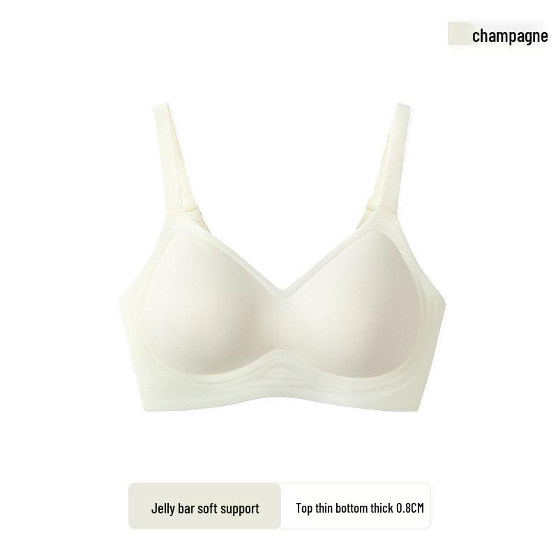 Six Rabbits Seamless Push-Up Bra for Small Busts - Soft Support, Jelly Strips, No Underwire