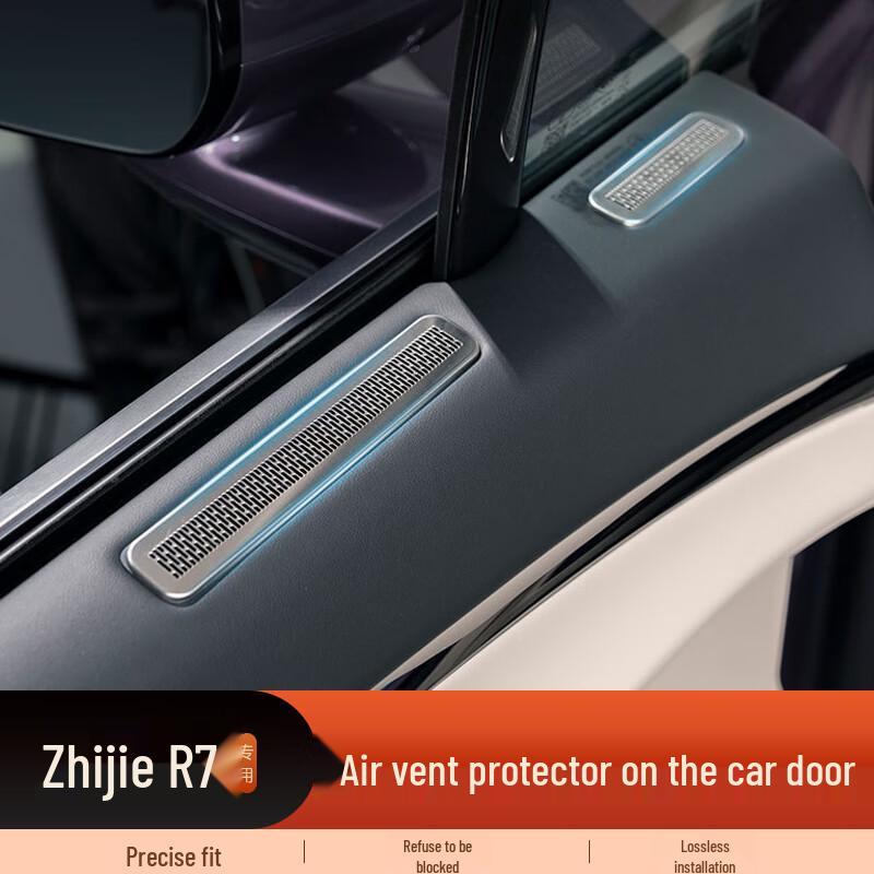 

Stainless Steel Air Vent Cover for Zhijie R7 Electric Car - Door Interior Trim