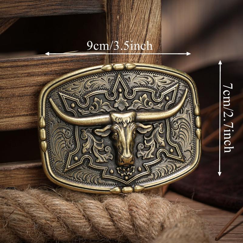 Western Belt Buckle Initial Vintage-Cowboy Rodeo Silver Large Belt Buckle For Men Women