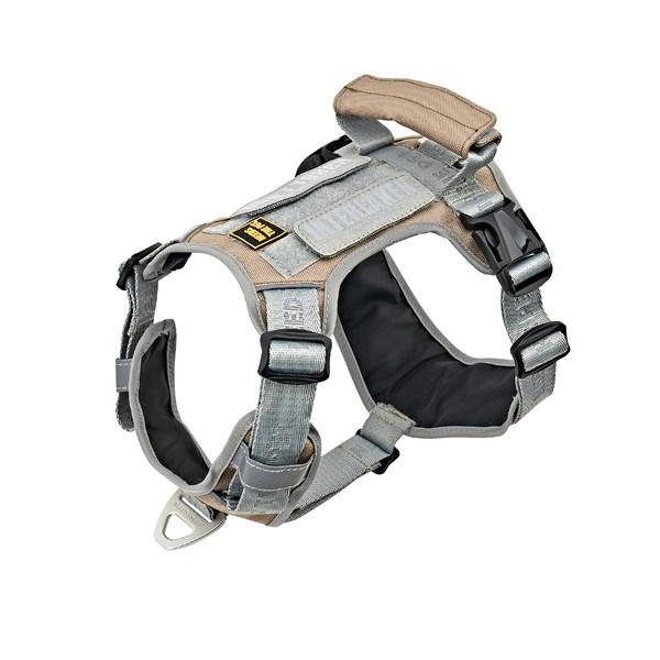 

Легкая двухцветная шлейка для собак Need the Pet Interlaken Slim 2.0 с передним крючком, серый + коричневый