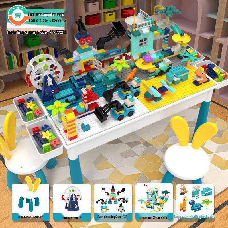 2026 New Model: Children's Educational Building Block Table, Multifunctional Puzzle Game for Ages 3-6
