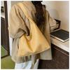 Women's Retro Woven Underarm Crossbody Tote - Solid Color Versatile Handbag