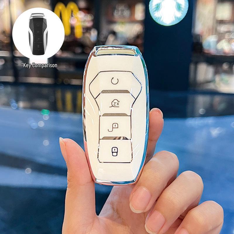 

BYD Key Cover for Dolphin Song, Qin DMI, Han EV, Yuan Pro, Tang, Seal, GT, and Seagull - Summer Edition