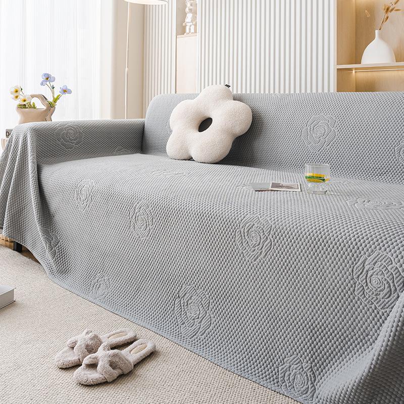 Summer Sofa Cover Cloth Ice Silk Sofa Towel a Whole All-Inclusive Universal Cover Cover Anti-Scratching Sofa Cushion