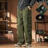Men's High Street Trend Multi-Pocket Loose Casual Pants: Spring & Autumn Fashion Straight-Leg Trousers