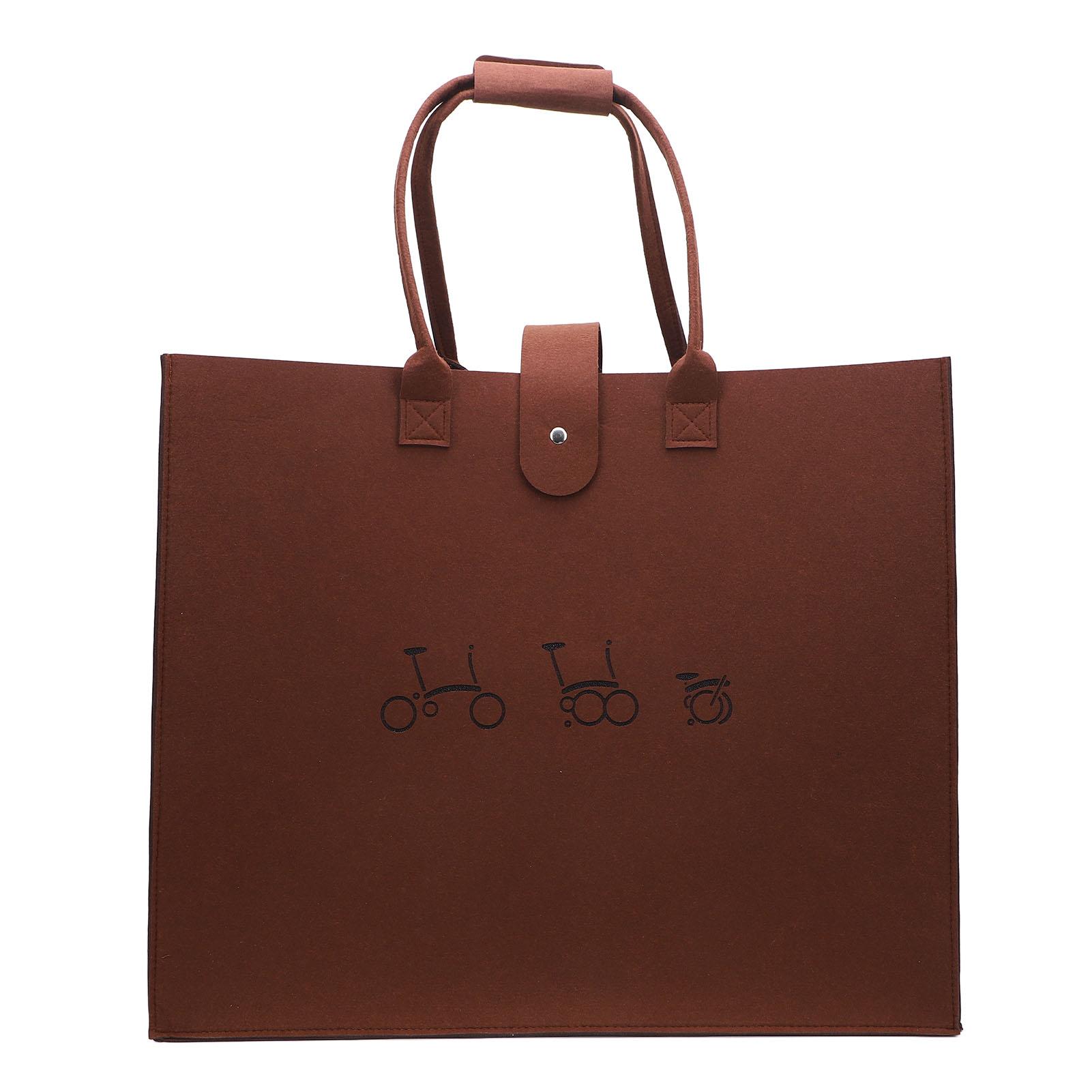 

Folding Bike Bag Nonwoven Portable Lightweight Transport Carrying Case for 16 Inch Bike Cycling Acce Dark Brown