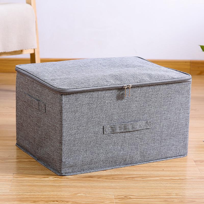 Foldable Fabric Storage Organizer for Clothes and Bedding - Large Capacity Wardrobe Box