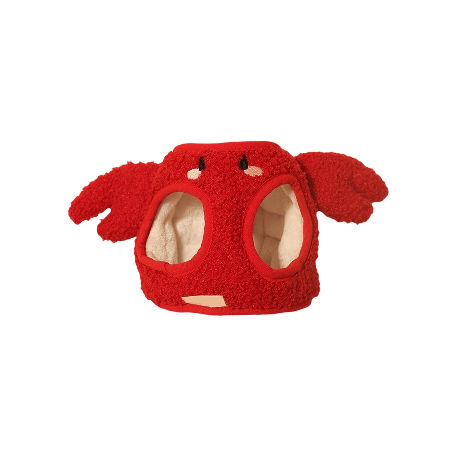 

Cozy Crab- Dog Winter Vest With Leash Ring – Warm & Cute Outfit For Small Dogs And Cats XS красный