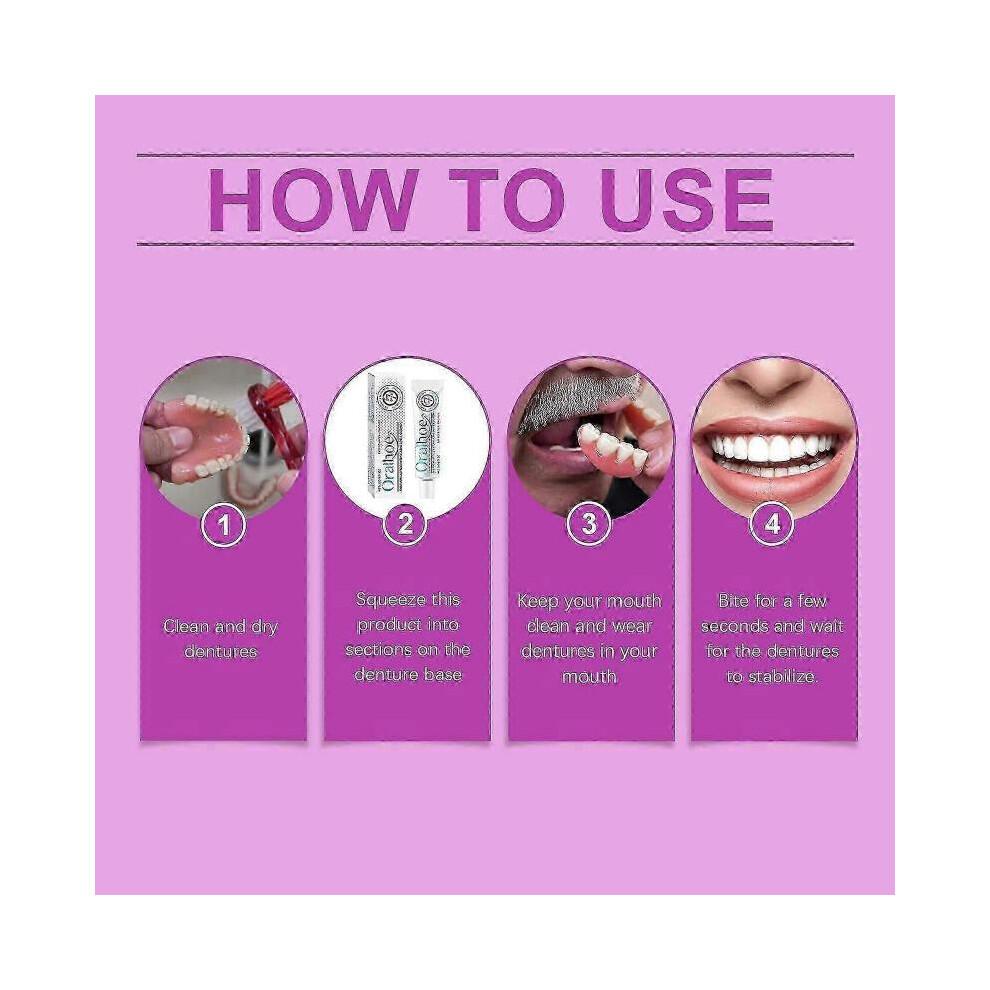 Denture Adhesive Thermoplastic Denture Adhesive Holds Dentures for Increased Comfort