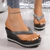 Women Slippers 2025 Wedge Thick Bottom Sandals Flip-flops Women Shoes Platform High Heels Slippers Ladies Slides Women