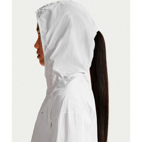 Nike As W Nk Tempo Uv Light Jacket Solid Color Zipper Hooded Long Sleeve Women jackets IH7974-100