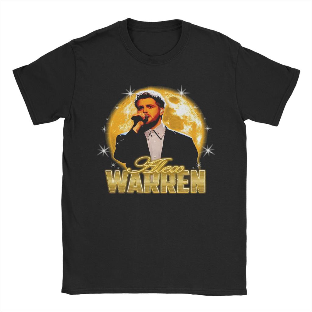 Alex Warren Singer T Shirt for Unisex Pure Cotton Unique TShirts O Neck Tee Shirt Short Sleeve Clothing Adult