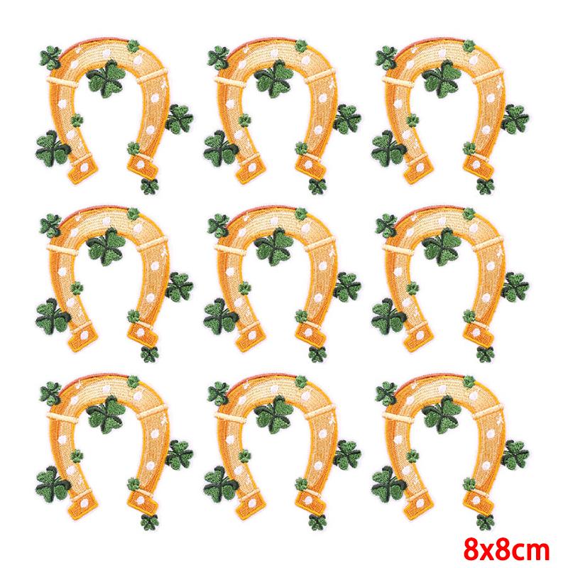 10 Pcs/lot Wholesale Embroidery Patch Iron On Patches For Clothing Patches On Clothes Jackets Decor Applique Sew Supplies