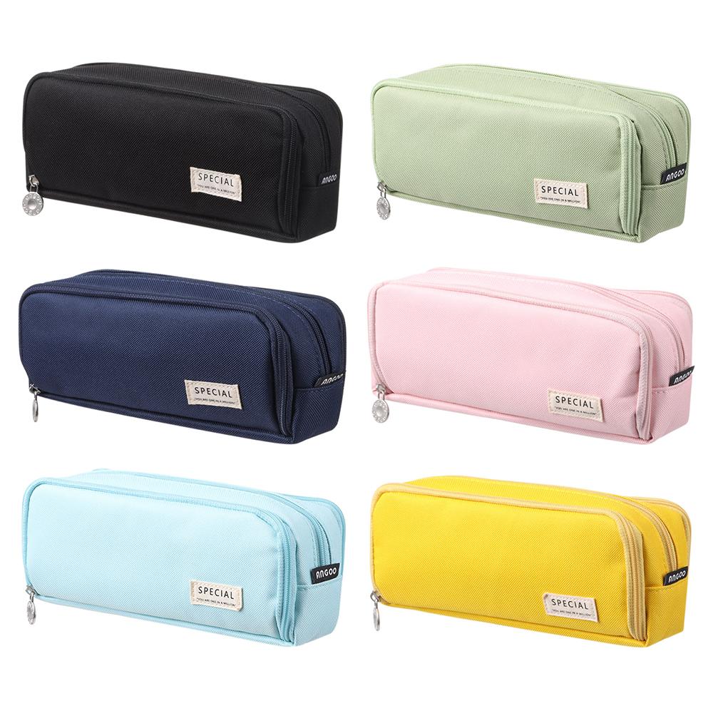 

Двухсторонняя большая вместительная сумка для ручек для младших школьников, сумка для хранения канцелярских принадлежностей, пенал, чехол для ручки