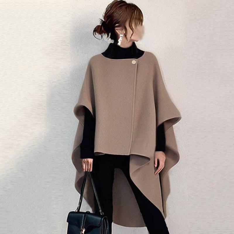 Japanese-Style Irregular Wool Coat for Women - 2025 Early Spring Design