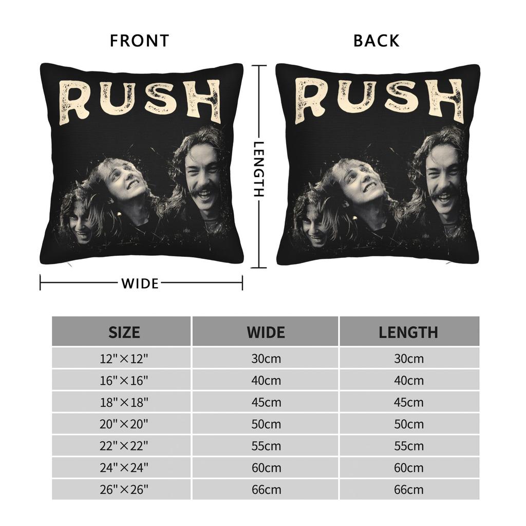 Pillow Cover Rush Band Vintage Pillow Case For Living Room Bed Chair Pillowcases