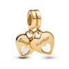 Splendido Ciondolo a Forma di Cappello di Laurea Stella Margherita Albero Genealogico Yin & Yang in Oro 14K Adatto per Bracciali di Marca Gioielli in Rame