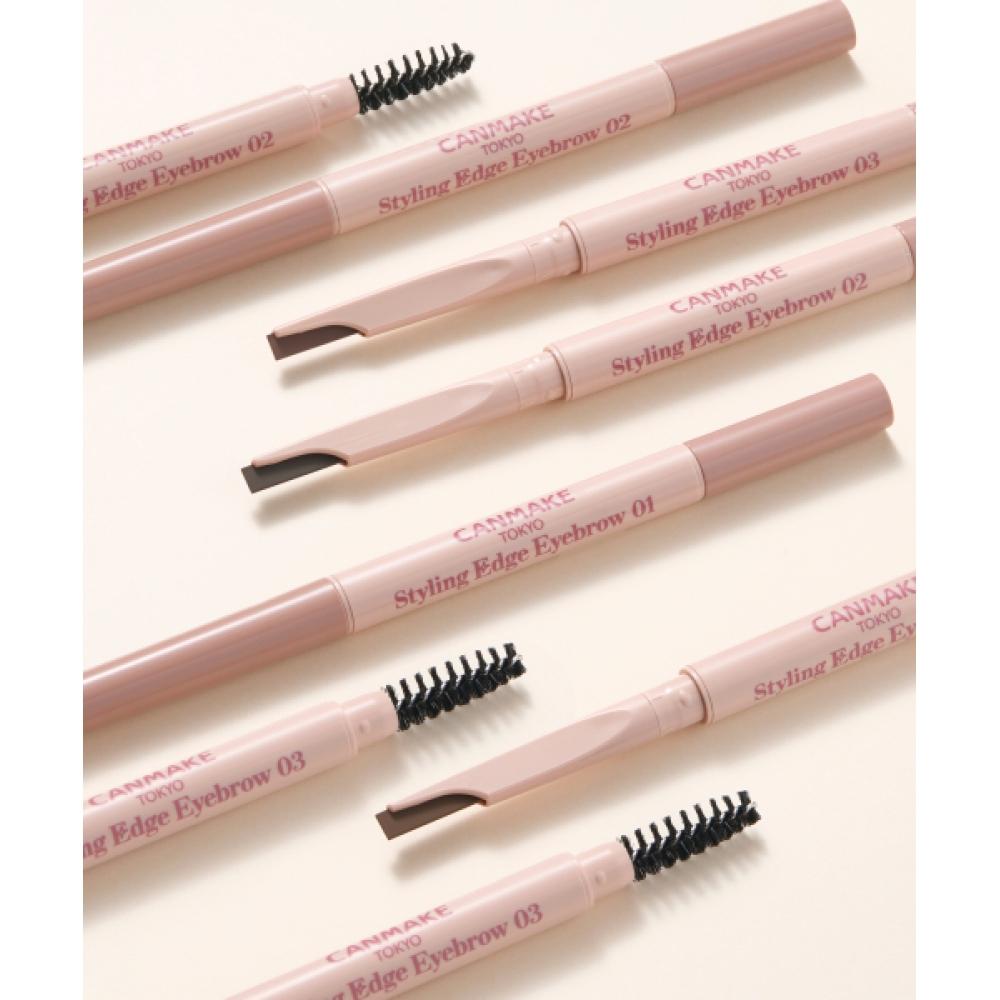 Canmake Styling Edge Eyebrow 3 Type Choice 1 01 natural brown