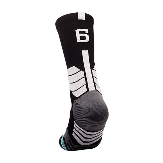 Nárazuvzdorné Protiskluzové proužkové basketbalové ponožky Užitečný potisk s designem fotbalu