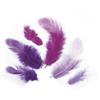 Mélange de plumes, Teintes lilas, 3-10 cm, sct.-LS 10 g