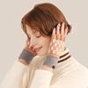 Women's Japanese Style Half-Finger Knit Gloves