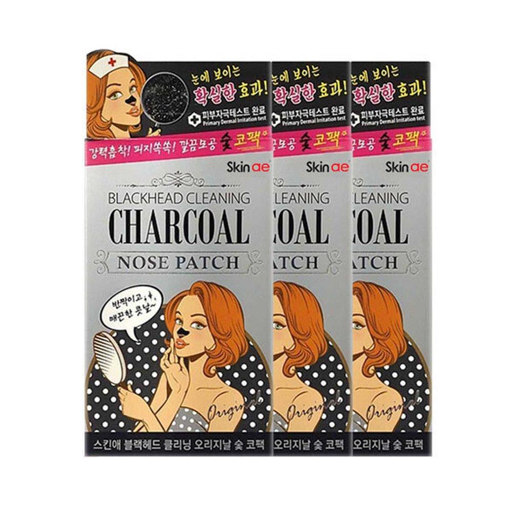 

skin ae charcoal nose pack 7 sheets x 3/sebum/blackhead charcoal