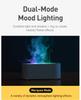 Seven-Color Simulated Flame USB Aroma Diffuser for Home and Office