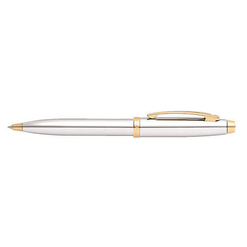 Sheaffer 100 Chrome/Gold Trim Plated Pen (Ballpoint)