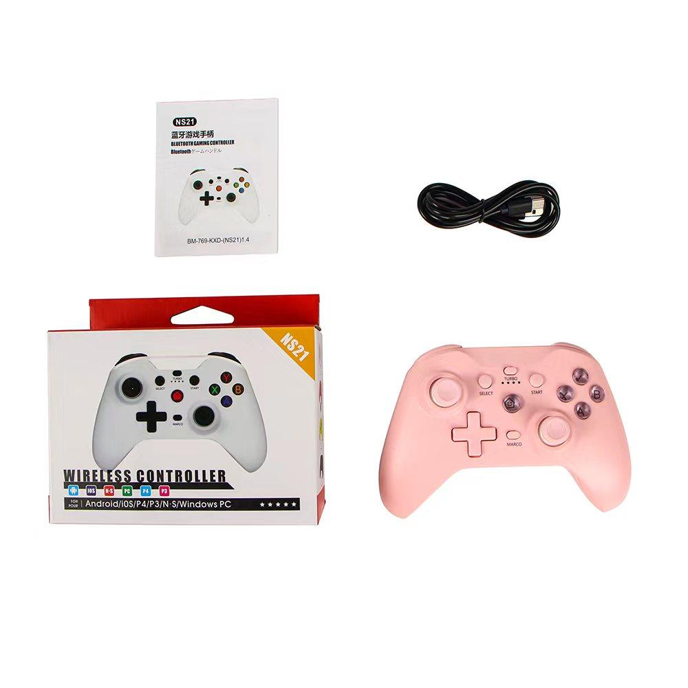 Controller Wireless NS21 Pentru Nintendo Switch/Android/iOS/PC/PS3/PS4 Gamepad Bluetooth Giroscop cu 6 axe Joystick Vibrație cu motor dual
