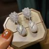 Huitan Ästhetische Damen Hängende Ohrringe mit Imitation Perlen Strahlender Kubischer Zirkonia Hochzeits Verlobungs Schmuck Drop ShippingGutes Produkt