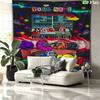 Among Us Custom Name Wall Tapestry Aesthetic Wall Hanging Printed Fabric Blanket Decorative Tapestries for Bedroom Living Room Home Decor
