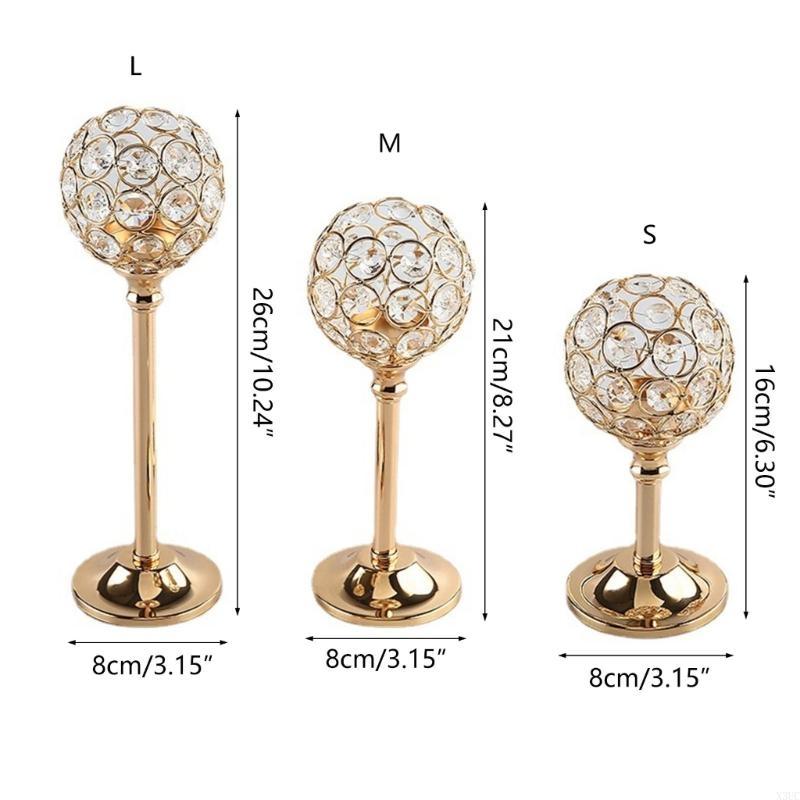 Porte-cristal doré Bougeoir moderne pour bougie chauffe-plat Support de Noël X3UC