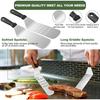 18PCS Griddle Accessories Kit, Flat Top Grill Accessories Set for Blackstone and Camp Chef, Grill Spatula Set with Enlarged Spat