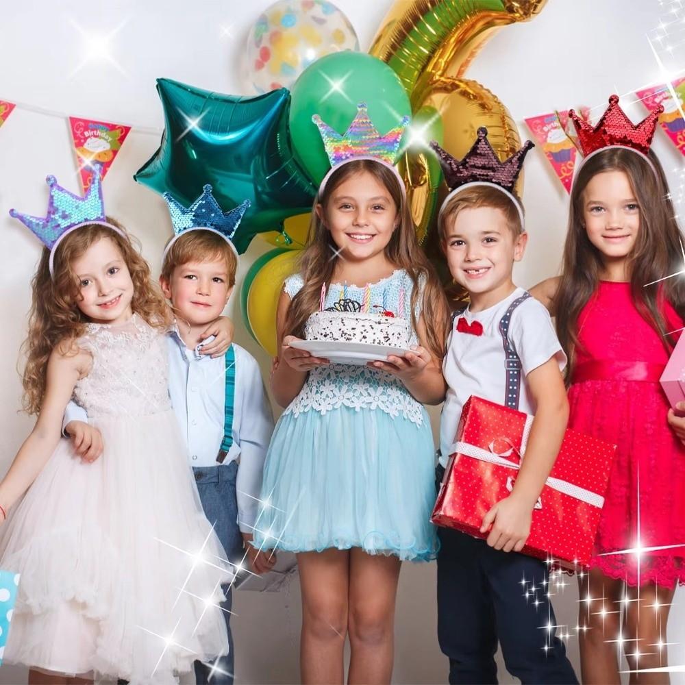 Glänzendes Kronen-Stirnband Prinzessinnen-Haarband Dekorative Zubehörteile Mädchen-Haarreif Kindergeschenke