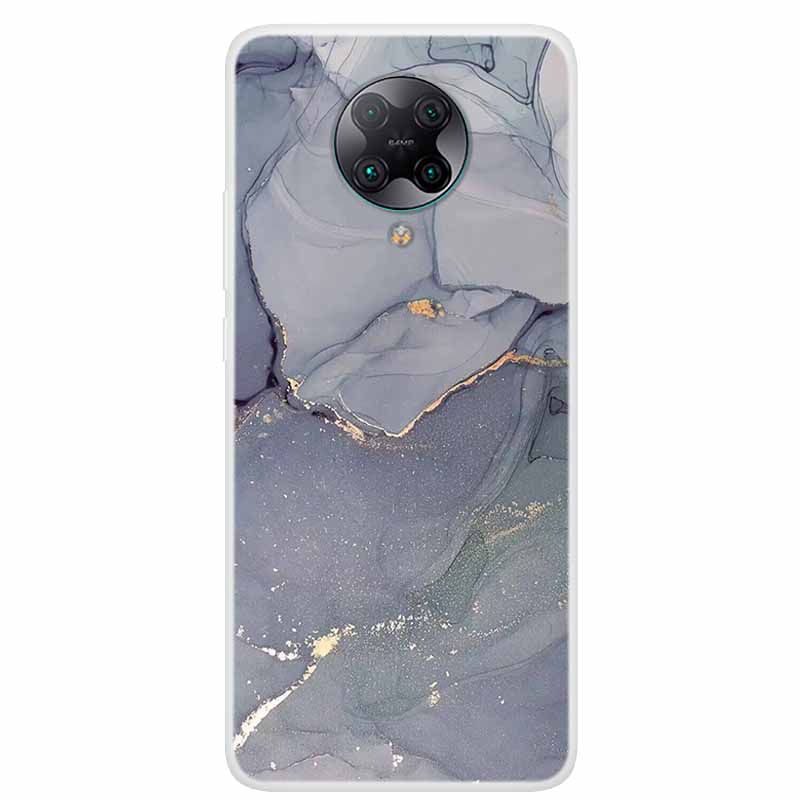 For Poco F2 Pro Case 6.67'' Clear Marble Soft TPU PocoF2 Pro F 2 F2Pro Phone Cover For Xiaomi Poco F2 Pro Shells Cartoon Fundas
