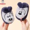 Bobodou Kids' Cozy Non-slip Winter Slippers, Plush Cotton Shoes for Boys & Girls