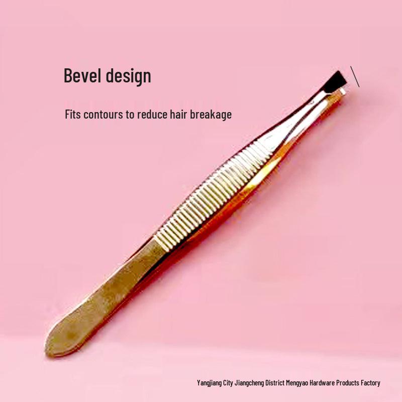 

Позолоченный пинцет для бровей из нержавеющей стали для красоты и удаления волос