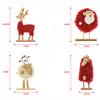 Mini Christmas Desktop Ornament Exquisite Portable Table Handiworks For Daily Use