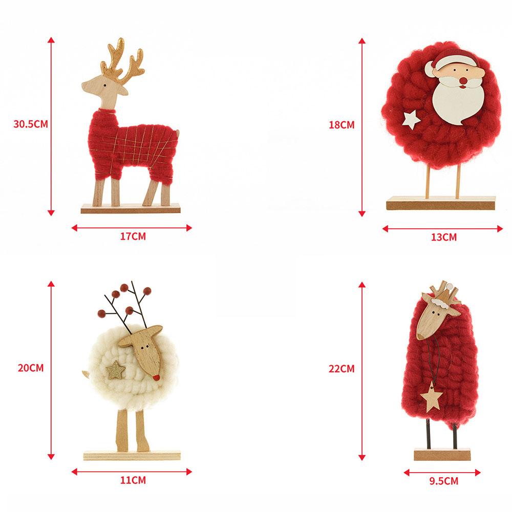 Mini Christmas Desktop Ornament Exquisite Portable Table Handiworks For Daily Use